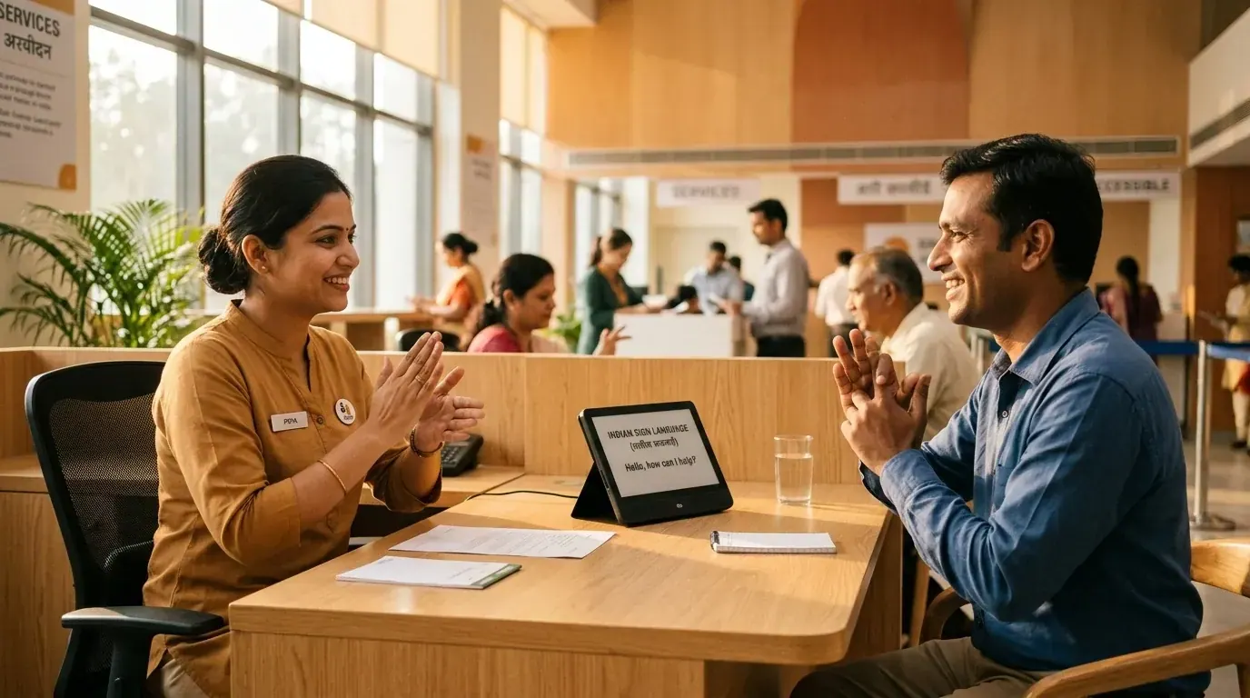 Sambhashi multilingual sign language translator for inclusive public services