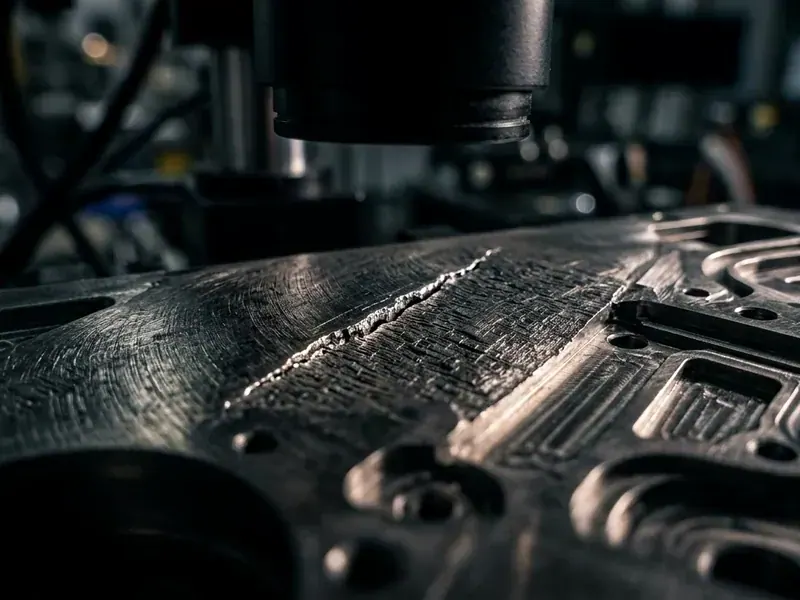 Micro-defect optical sensor array operating at manufacturing line velocity