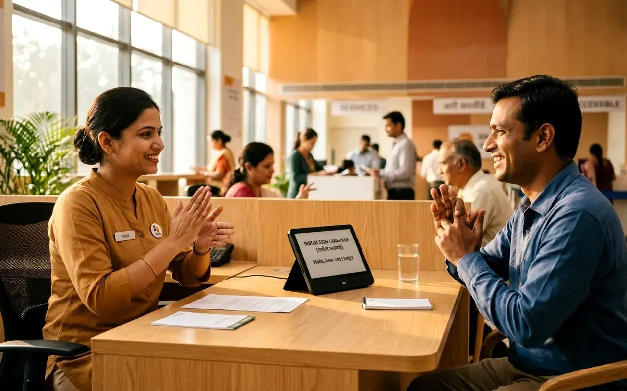 Multimodal vernacular speech and Indian sign language desk